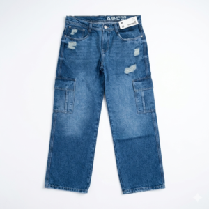 Jean cargo rasgado