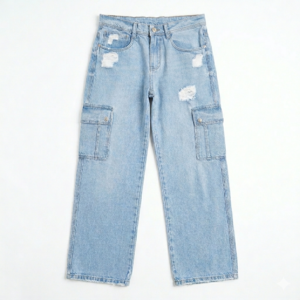 Jean cargo rasgado