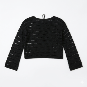 Blusa tejida con top
