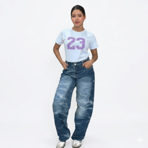 Blusa de algodón MEI y Pantalon Baggy KAVAS