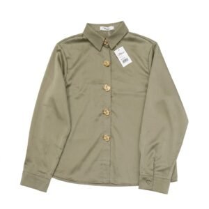 Blusa de satín manga larga