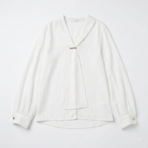 Blusa satinada rayada