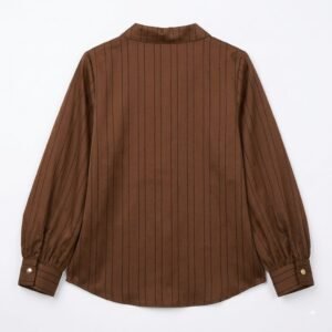 Blusa satinada rayada