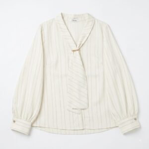 Blusa satinada rayada