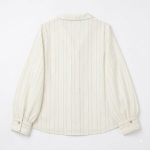 Blusa satinada rayada