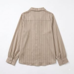 Blusa satinada rayada